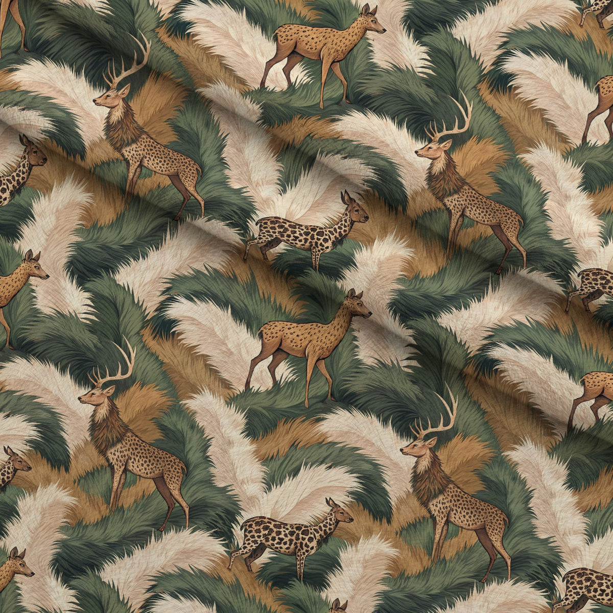 Spotted Savanna Pattern 10 Fleece Fabric — fleece fabric folded close-up preview (mv-fleece-v1:lying)