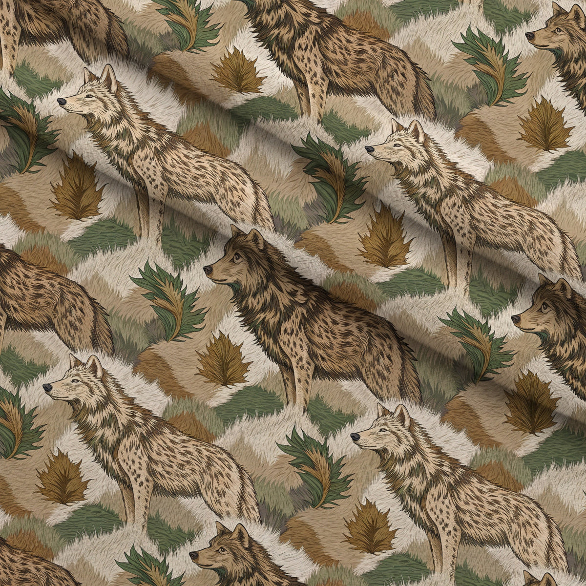 Spotted Savanna Pattern 6 Fleece Fabric — fleece fabric folded close-up preview (mv-fleece-v1:lying)