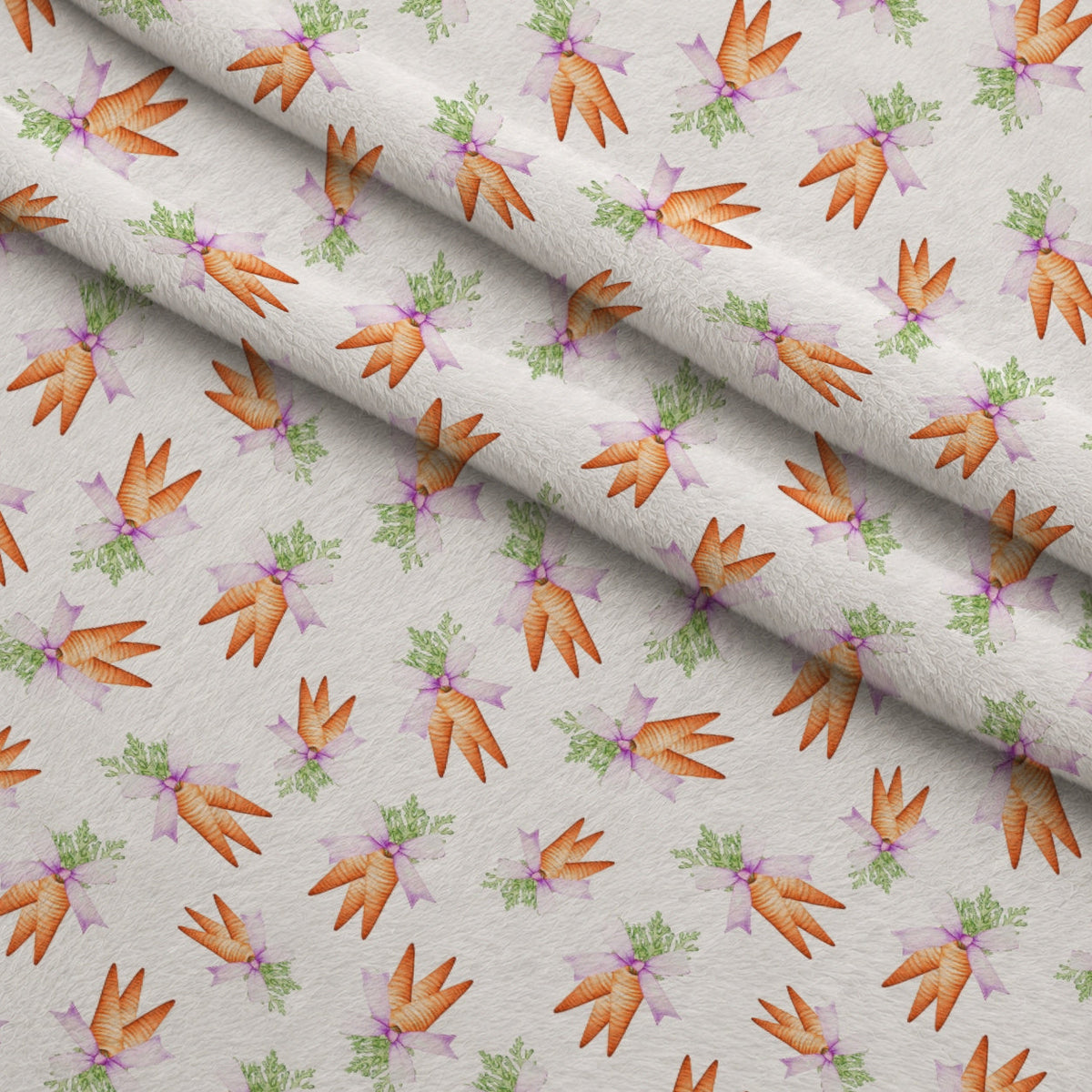 Springtime Sweets Pattern 2 Fleece Fabric — fleece fabric folded close-up preview (mv-fleece-v1:lying)