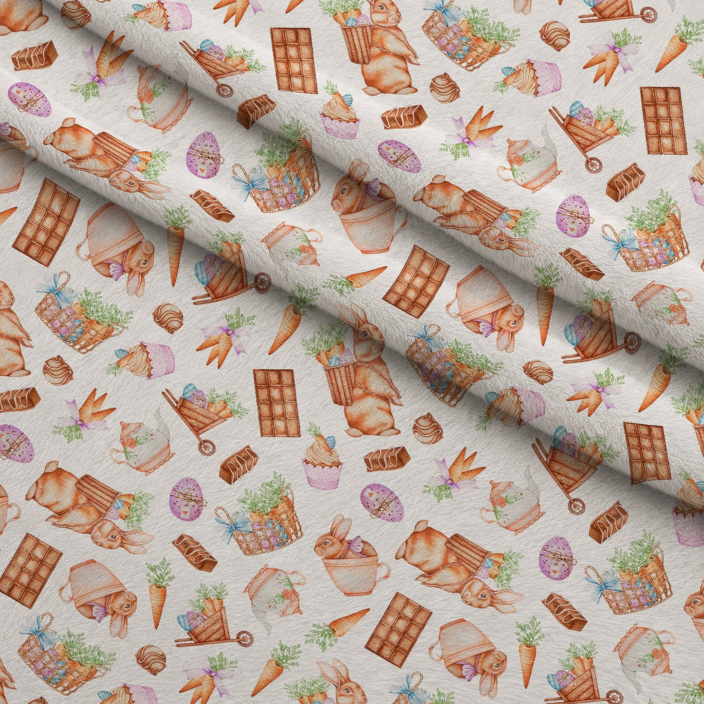 Springtime Sweets Pattern 3 Fleece Fabric — fleece fabric folded close-up preview (mv-fleece-v1:lying)