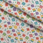 Sprinkle Party Pattern 13 Fleece Fabric — fleece fabric folded close-up preview (mv-fleece-v1:lying)