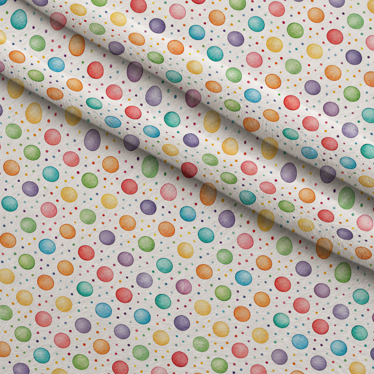 Sprinkle Party Pattern 14 Fleece Fabric — fleece fabric folded close-up preview (mv-fleece-v1:lying)