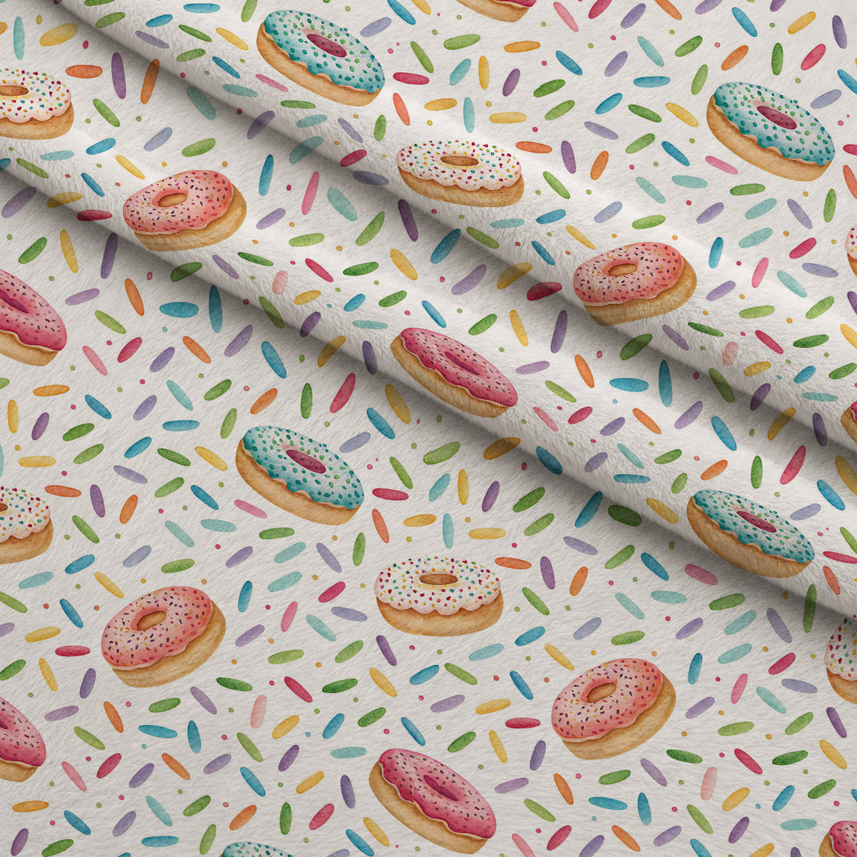 Sprinkle Party Pattern 16 Fleece Fabric — fleece fabric folded close-up preview (mv-fleece-v1:lying)