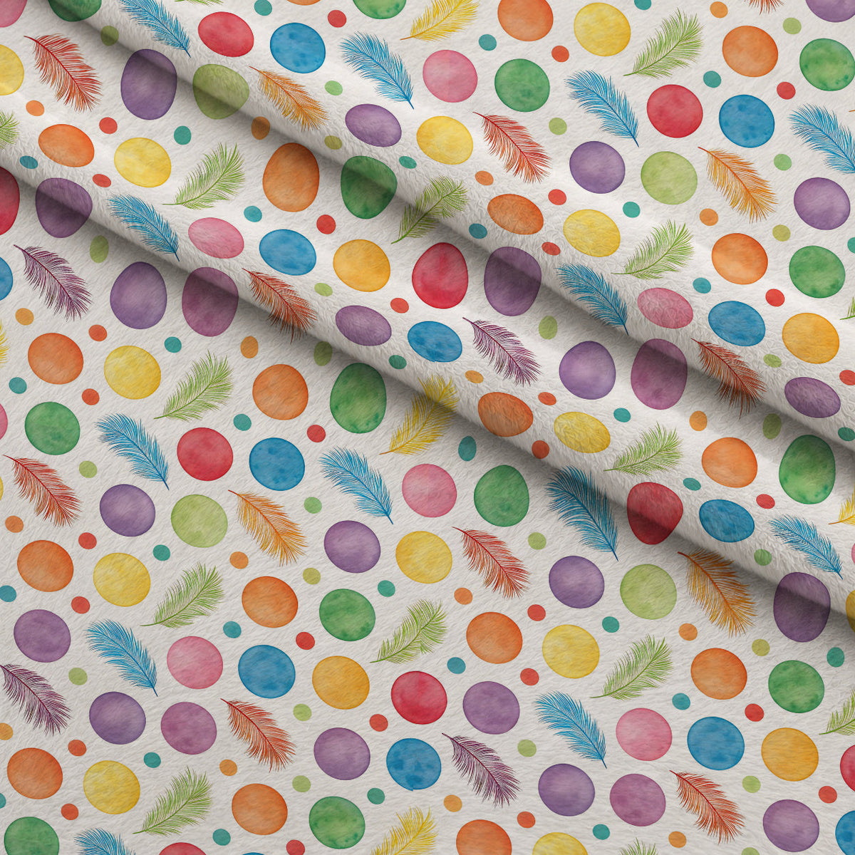Sprinkle Party Pattern 2 Fleece Fabric — fleece fabric folded close-up preview (mv-fleece-v1:lying)