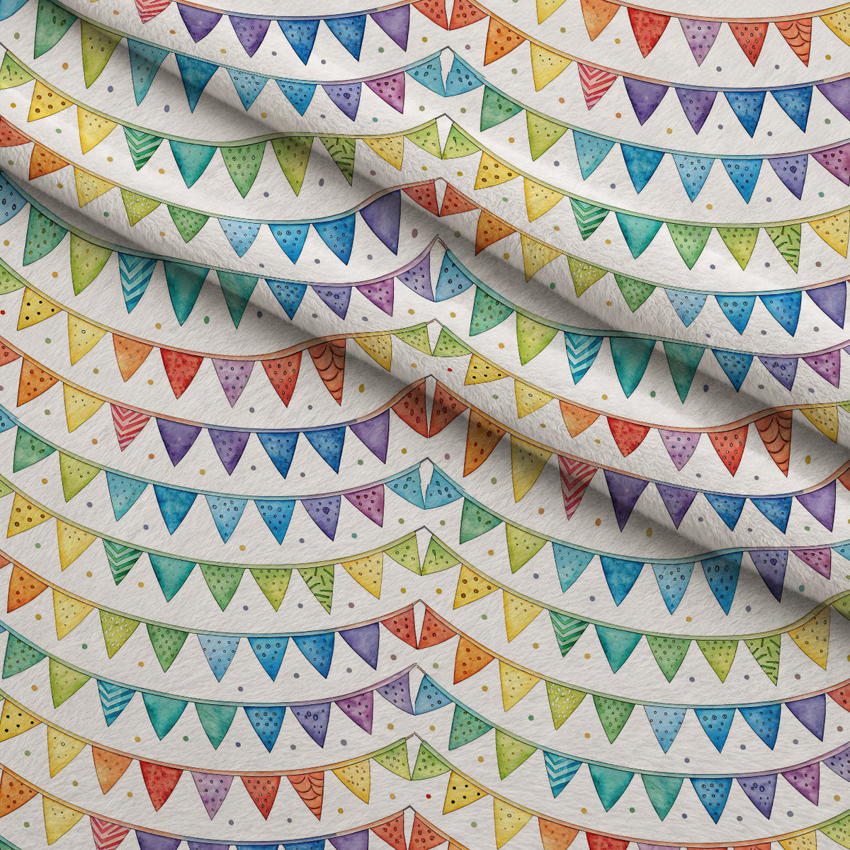 Sprinkle Party Pattern 9 Fleece Fabric — fleece fabric folded close-up preview (mv-fleece-v1:lying)