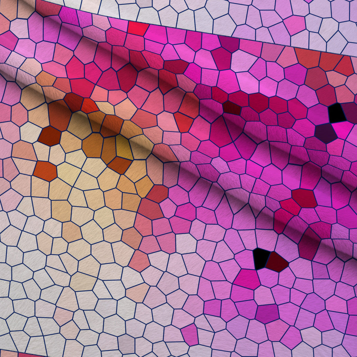 Stained Glass Dreams Pattern 10 Fleece Fabric — fleece fabric folded close-up preview (mv-fleece-v1:lying)