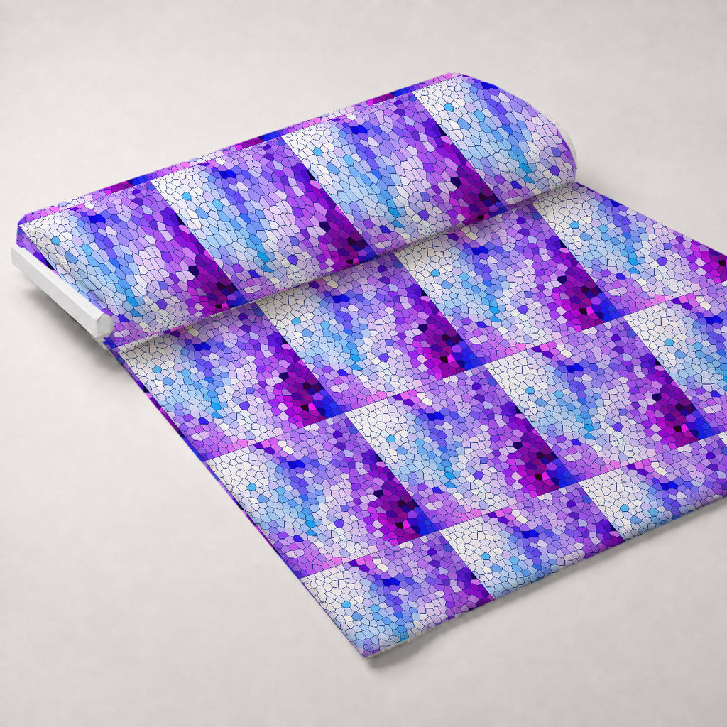 Stained Glass Dreams Pattern 11 Fleece Fabric — fleece fabric unrolled bolt preview (mv-fleece-v1:bolt)