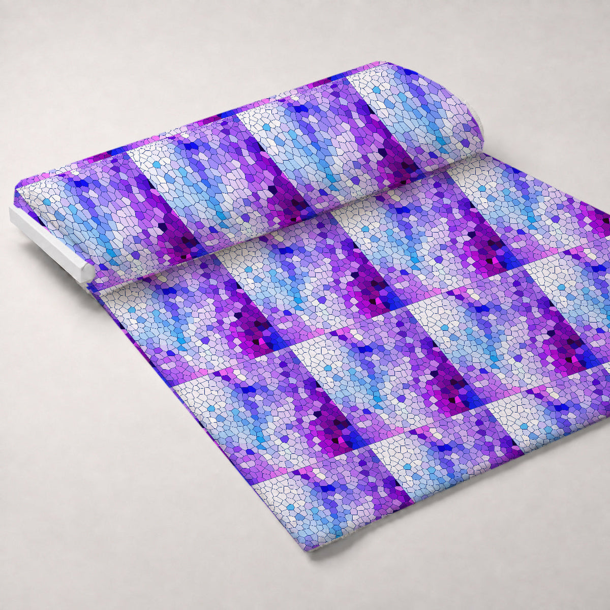 Stained Glass Dreams Pattern 11 Fleece Fabric — fleece fabric unrolled bolt preview (mv-fleece-v1:bolt)