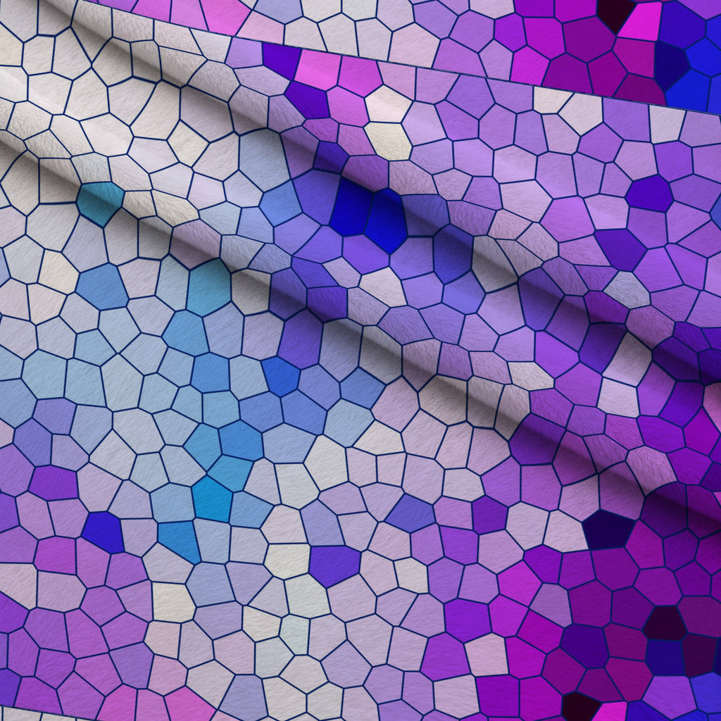 Stained Glass Dreams Pattern 11 Fleece Fabric — fleece fabric folded close-up preview (mv-fleece-v1:lying)