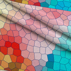 Stained Glass Dreams Pattern 12 Fleece Fabric — fleece fabric folded close-up preview (mv-fleece-v1:lying)