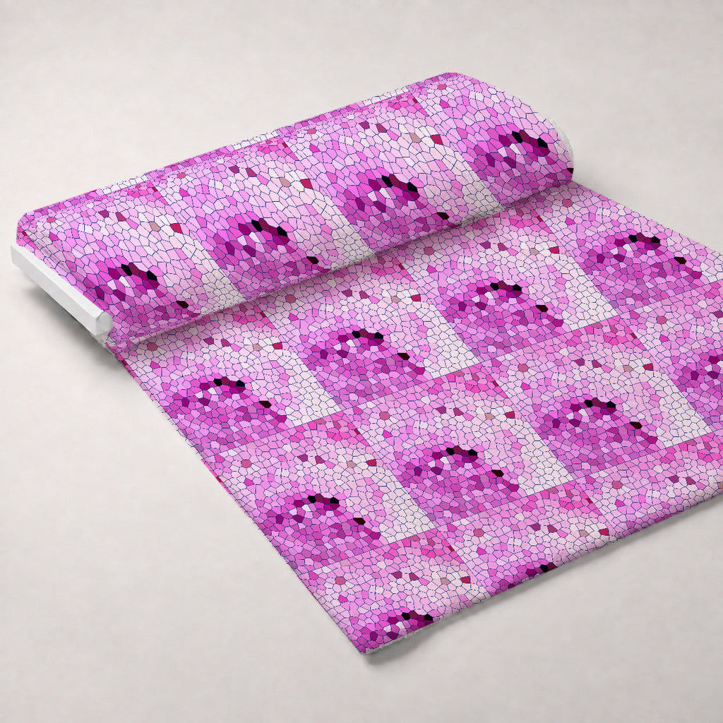 Stained Glass Dreams Pattern 17 Fleece Fabric — fleece fabric unrolled bolt preview (mv-fleece-v1:bolt)