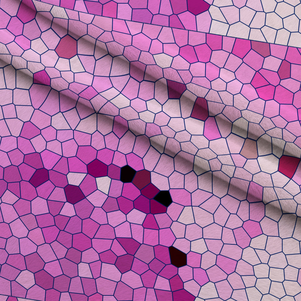 Stained Glass Dreams Pattern 17 Fleece Fabric — fleece fabric folded close-up preview (mv-fleece-v1:lying)