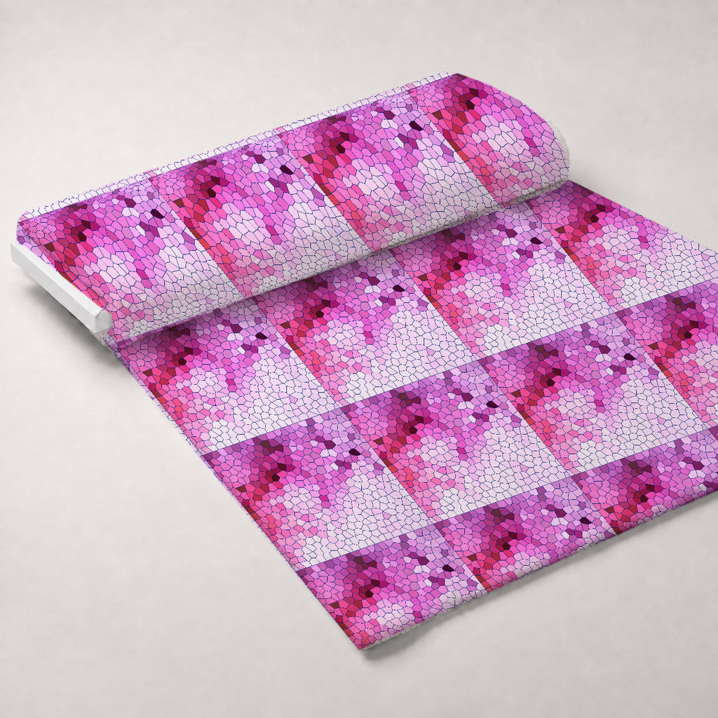 Stained Glass Dreams Pattern 19 Fleece Fabric — fleece fabric unrolled bolt preview (mv-fleece-v1:bolt)