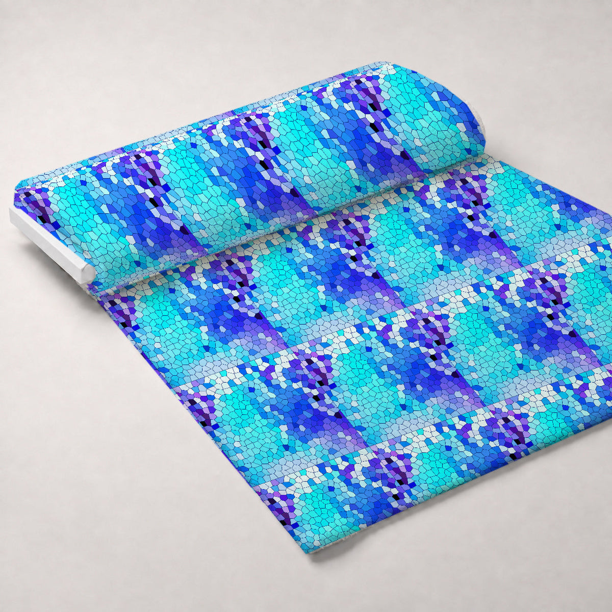 Stained Glass Dreams Pattern 20 Fleece Fabric — fleece fabric unrolled bolt preview (mv-fleece-v1:bolt)