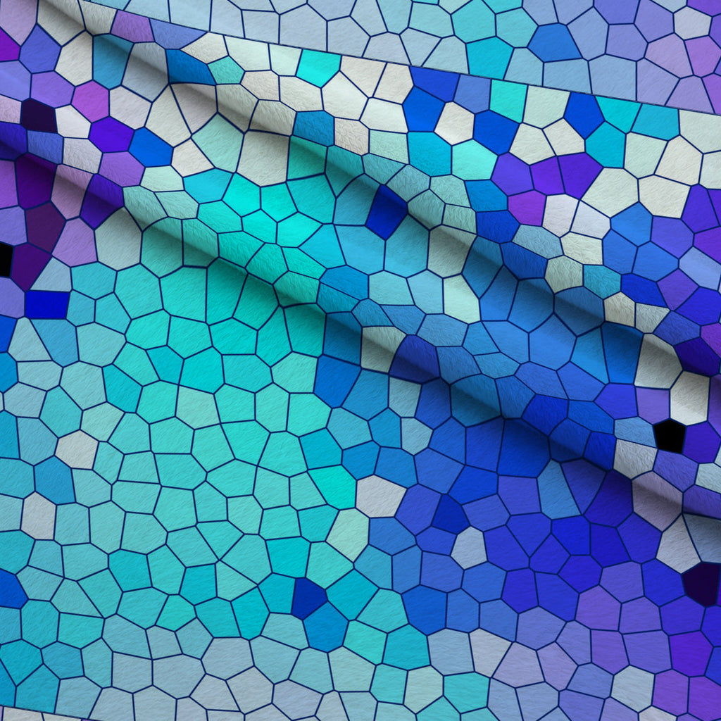 Stained Glass Dreams Pattern 20 Fleece Fabric — fleece fabric folded close-up preview (mv-fleece-v1:lying)