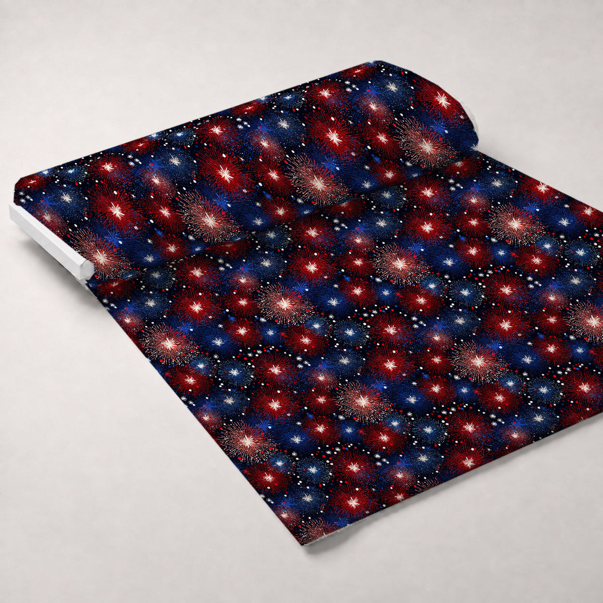 Star Spangled Confetti Pattern 1 Fleece Fabric — fleece fabric unrolled bolt preview (mv-fleece-v1:bolt)