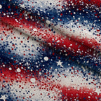 Star Spangled Confetti Pattern 3 Fleece Fabric — fleece fabric folded close-up preview (mv-fleece-v1:lying)