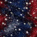 Star Spangled Confetti Pattern 4 Fleece Fabric — fleece fabric folded close-up preview (mv-fleece-v1:lying)