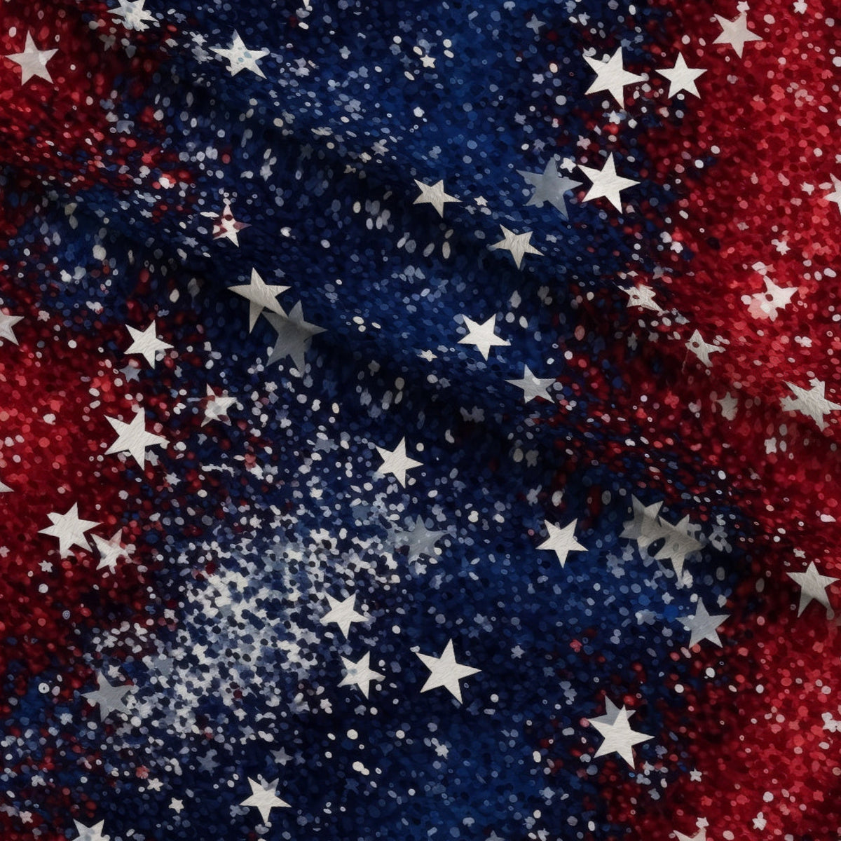 Star Spangled Confetti Pattern 4 Fleece Fabric — fleece fabric folded close-up preview (mv-fleece-v1:lying)