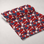 Star Spangled Confetti Pattern 5 Fleece Fabric — fleece fabric unrolled bolt preview (mv-fleece-v1:bolt)