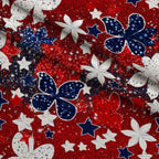Star Spangled Confetti Pattern 5 Fleece Fabric — fleece fabric folded close-up preview (mv-fleece-v1:lying)