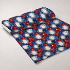 Star Spangled Confetti Pattern 6 Fleece Fabric — fleece fabric unrolled bolt preview (mv-fleece-v1:bolt)