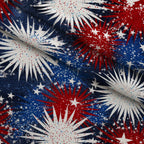 Star Spangled Confetti Pattern 6 Fleece Fabric — fleece fabric folded close-up preview (mv-fleece-v1:lying)