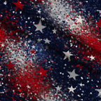 Star Spangled Confetti Pattern 8 Fleece Fabric — fleece fabric folded close-up preview (mv-fleece-v1:lying)