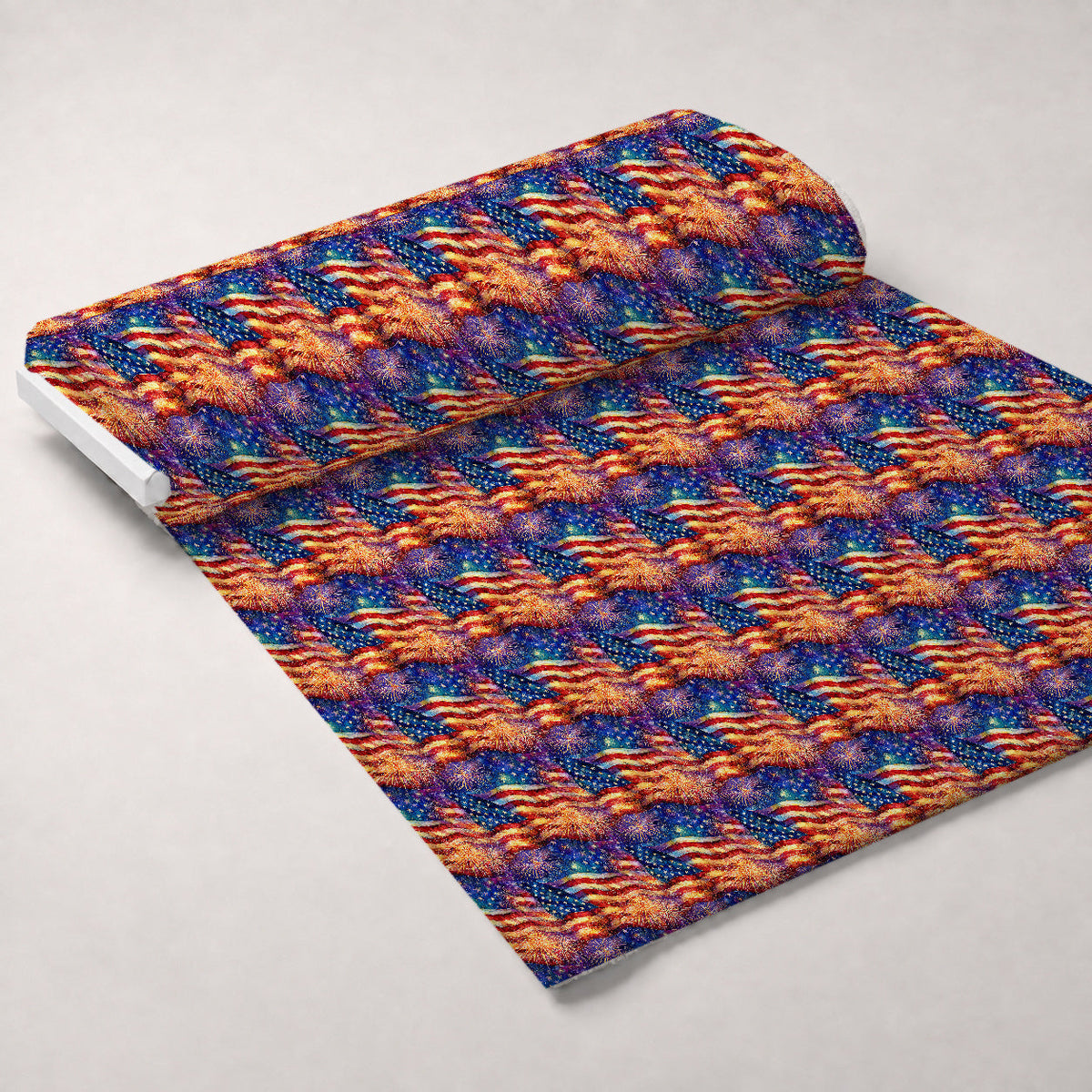 Star-Spangled Skies Pattern 1 Fleece Fabric — fleece fabric unrolled bolt preview (mv-fleece-v1:bolt)