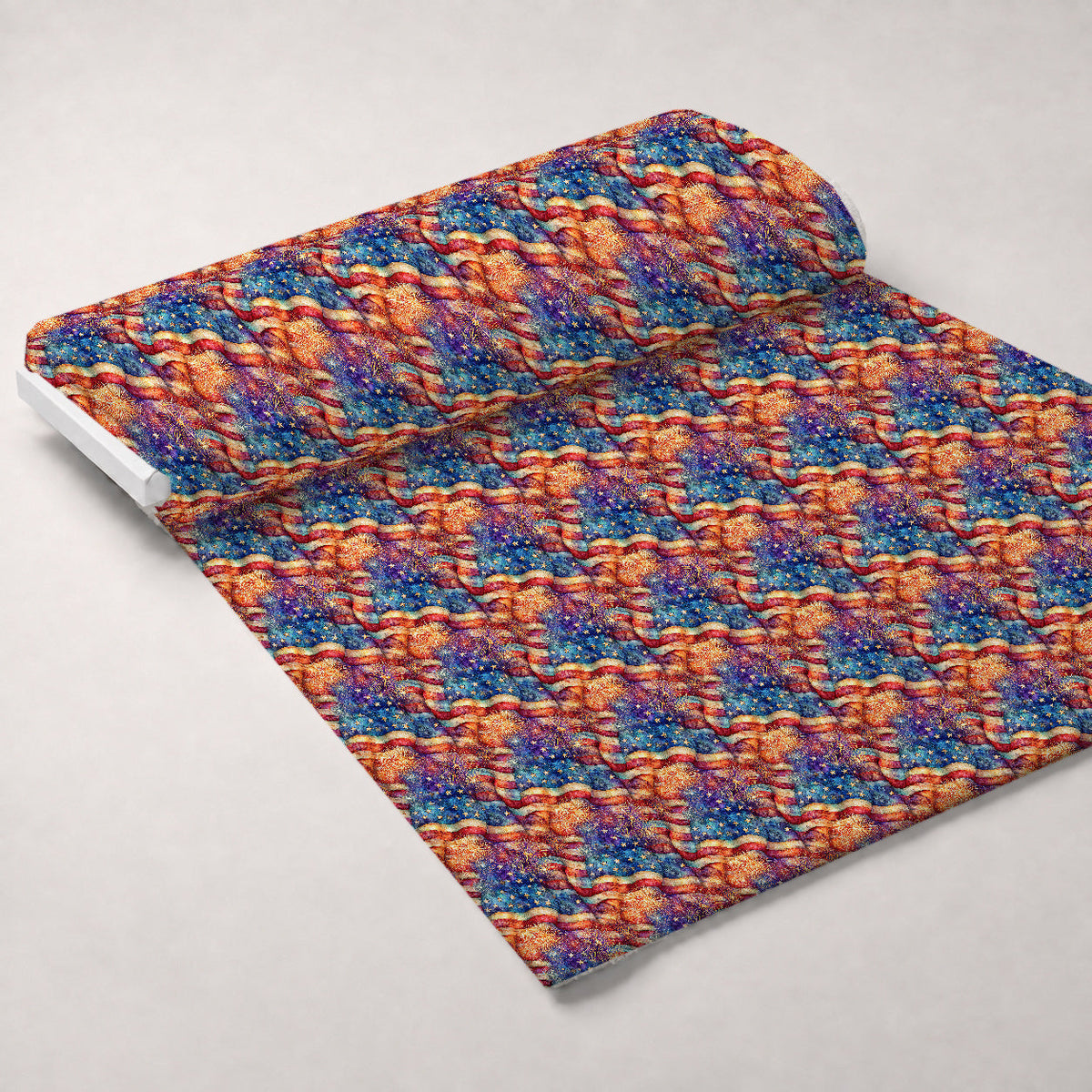 Star-Spangled Skies Pattern 2 Fleece Fabric — fleece fabric unrolled bolt preview (mv-fleece-v1:bolt)