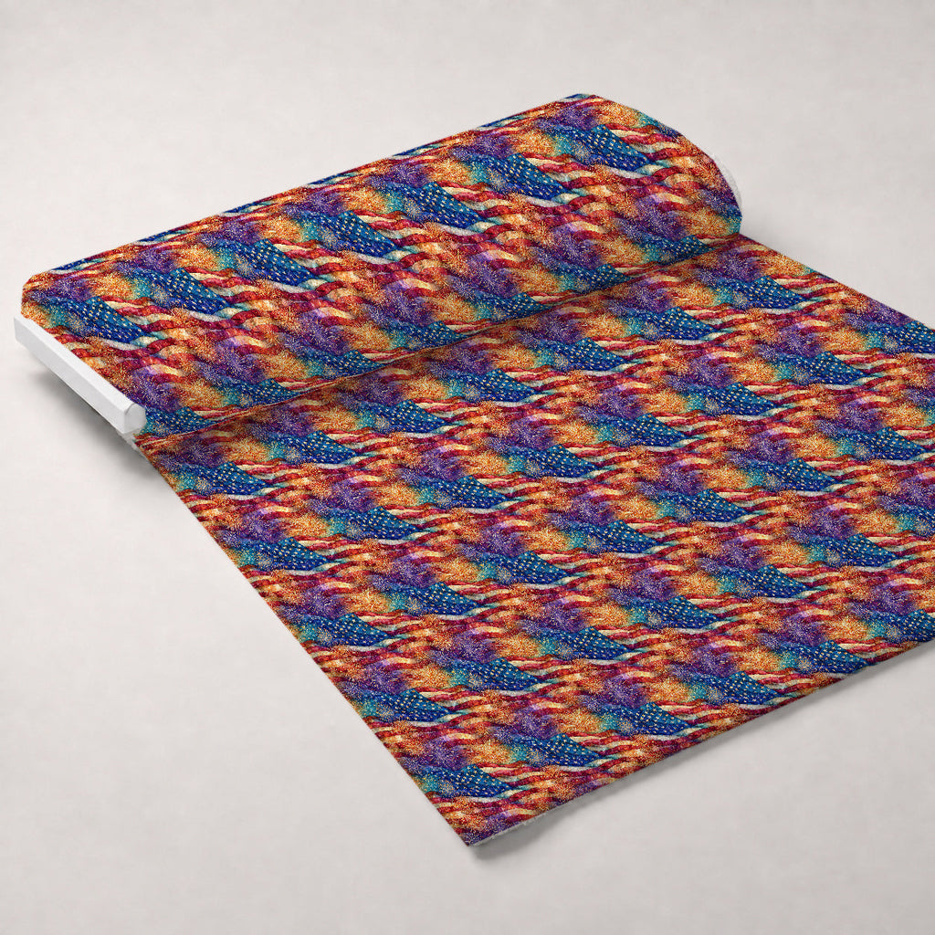 Star-Spangled Skies Pattern 5 Fleece Fabric — fleece fabric unrolled bolt preview (mv-fleece-v1:bolt)