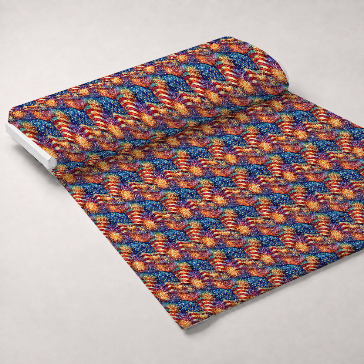 Star-Spangled Skies Pattern 6 Fleece Fabric — fleece fabric unrolled bolt preview (mv-fleece-v1:bolt)