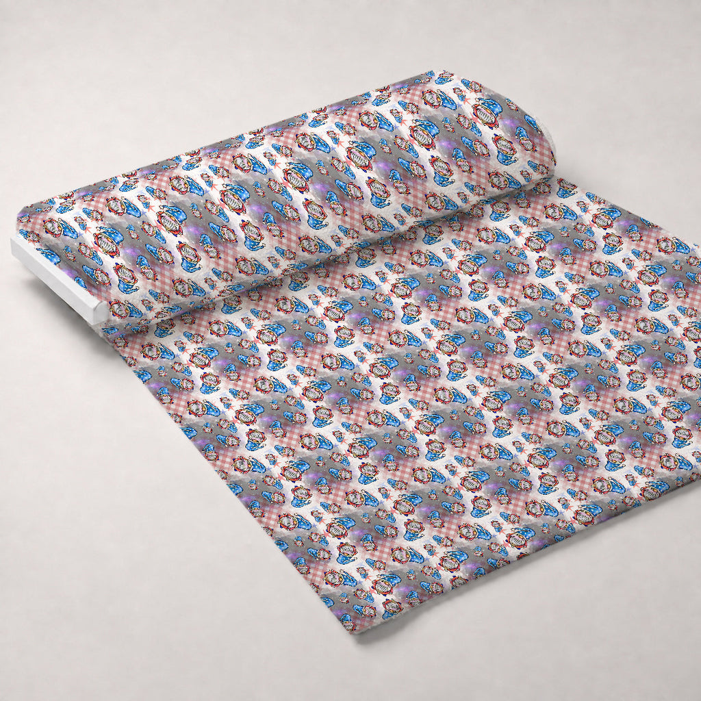 Star Spangled Sprites Pattern 1 Fleece Fabric — fleece fabric unrolled bolt preview (mv-fleece-v1:bolt)