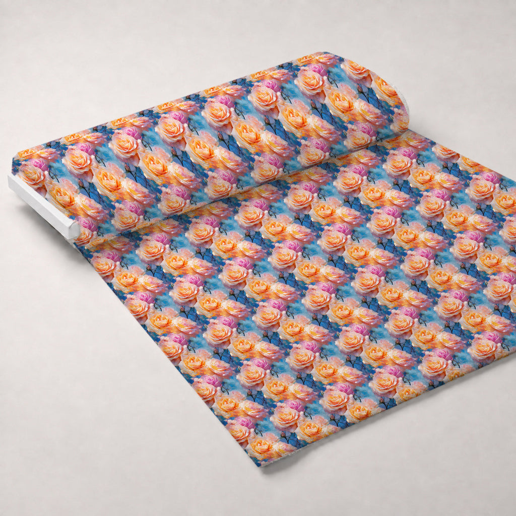 Stardust Blooms Pattern 9 Fleece Fabric — fleece fabric unrolled bolt preview (mv-fleece-v1:bolt)
