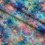 Stardust Nebula Pattern 3 Fleece Fabric — fleece fabric folded close-up preview (mv-fleece-v1:lying)