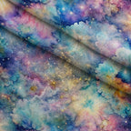 Stardust Nebula Pattern 8 Fleece Fabric — fleece fabric folded close-up preview (mv-fleece-v1:lying)