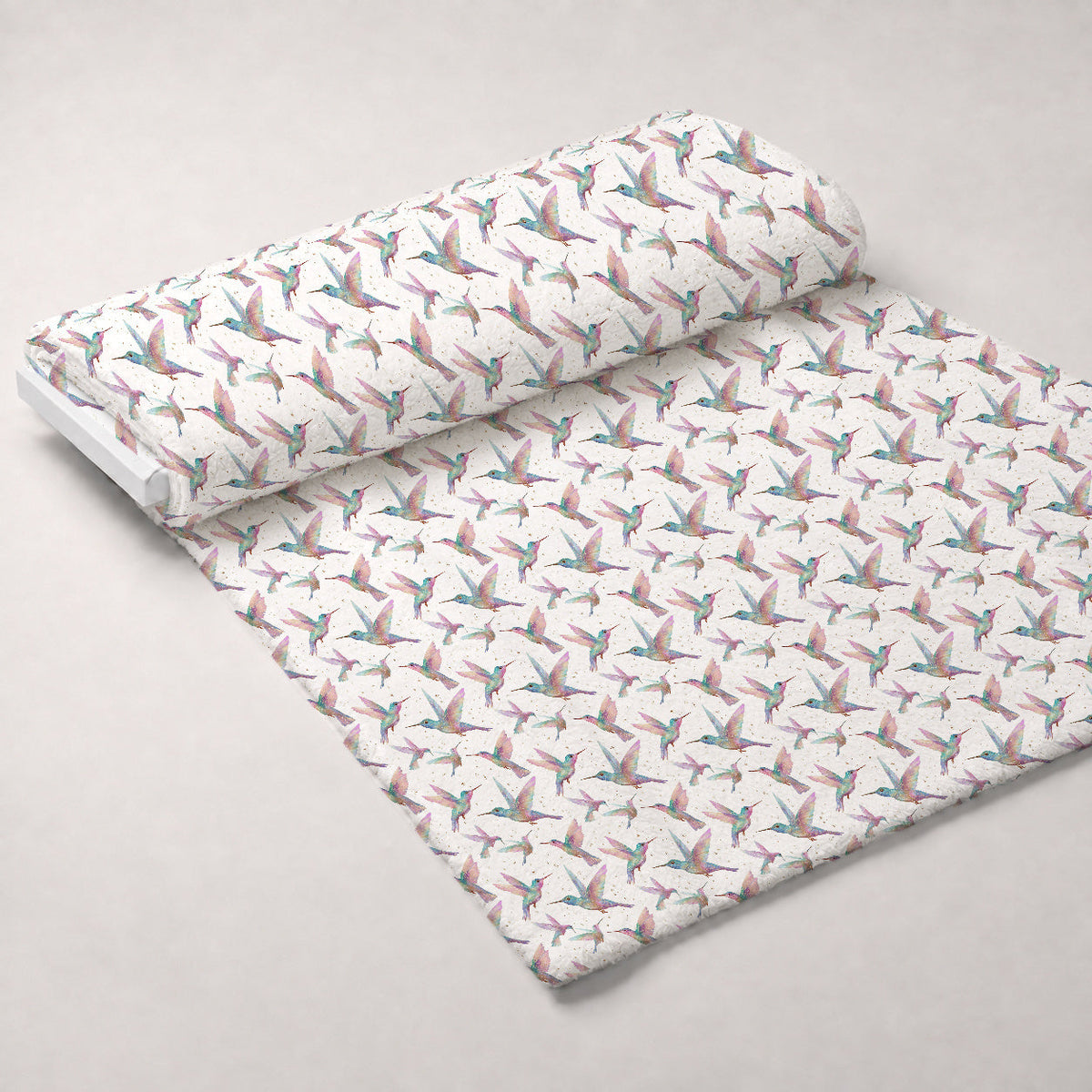 Stardust Wings Pattern 1 Fleece Fabric — fleece fabric unrolled bolt preview (mv-fleece-v1:bolt)