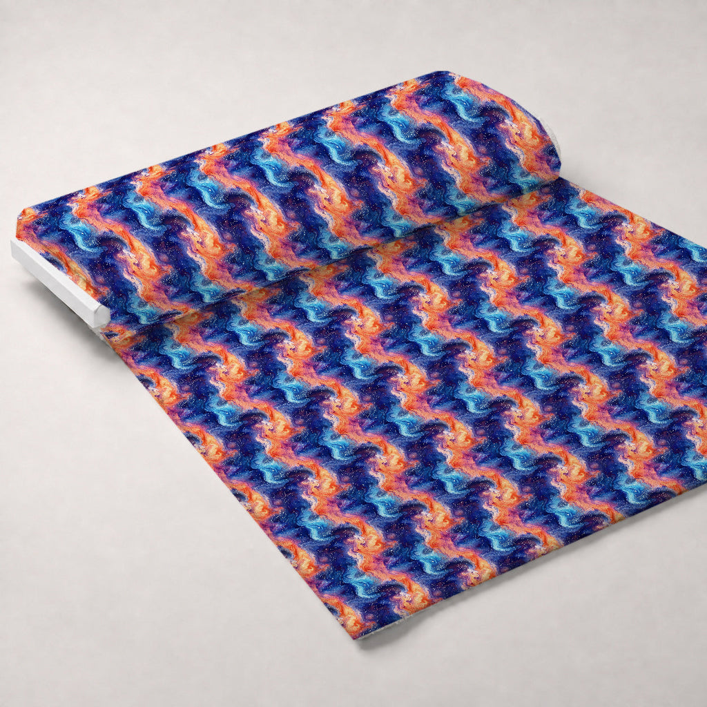 Starlit Swirls Pattern 1 Fleece Fabric — fleece fabric unrolled bolt preview (mv-fleece-v1:bolt)