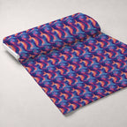 Starlit Swirls Pattern 15 Fleece Fabric — fleece fabric unrolled bolt preview (mv-fleece-v1:bolt)