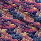 Starlit Swirls Pattern 17 Fleece Fabric — fleece fabric folded close-up preview (mv-fleece-v1:lying)