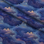 Starlit Swirls Pattern 6 Fleece Fabric — fleece fabric folded close-up preview (mv-fleece-v1:lying)