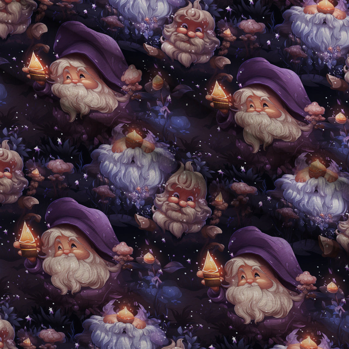Starlit Wanderers Pattern 3 Fleece Fabric — fleece fabric folded close-up preview (mv-fleece-v1:lying)