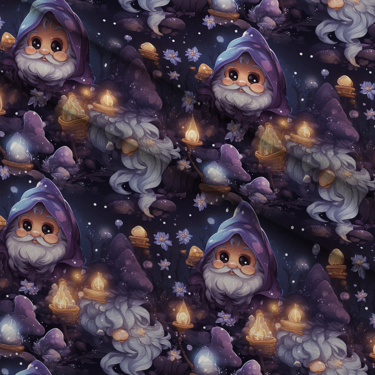 Starlit Wanderers Pattern 6 Fleece Fabric — fleece fabric folded close-up preview (mv-fleece-v1:lying)