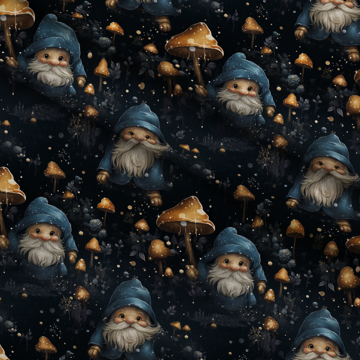 Starlit Wanderers Pattern 7 Fleece Fabric — fleece fabric folded close-up preview (mv-fleece-v1:lying)