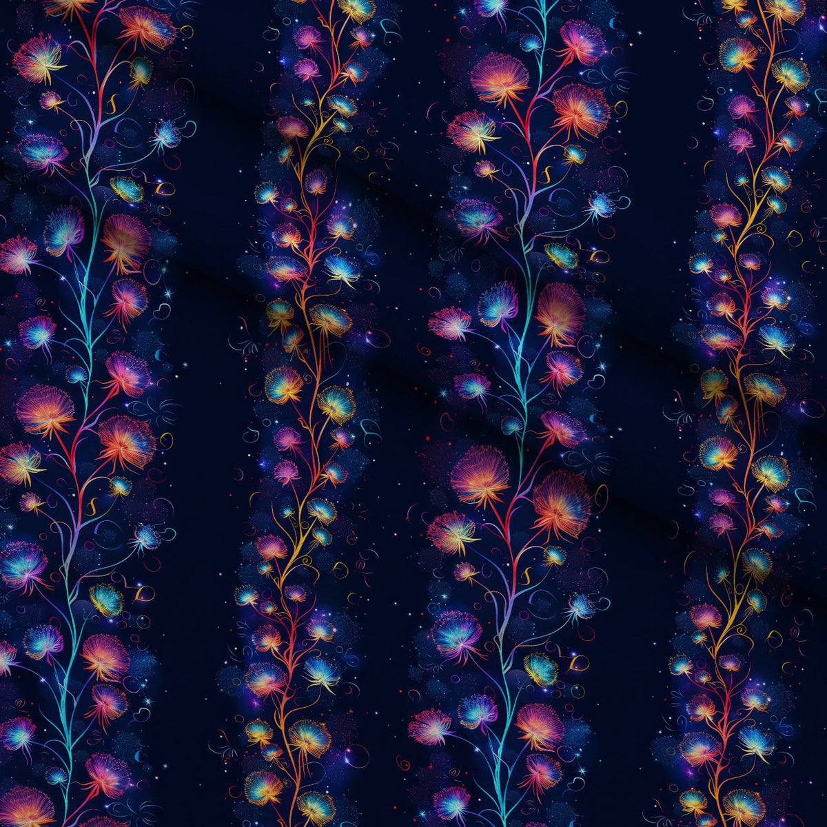 Starlit Wishes Pattern 11 Fleece Fabric — fleece fabric folded close-up preview (mv-fleece-v1:lying)