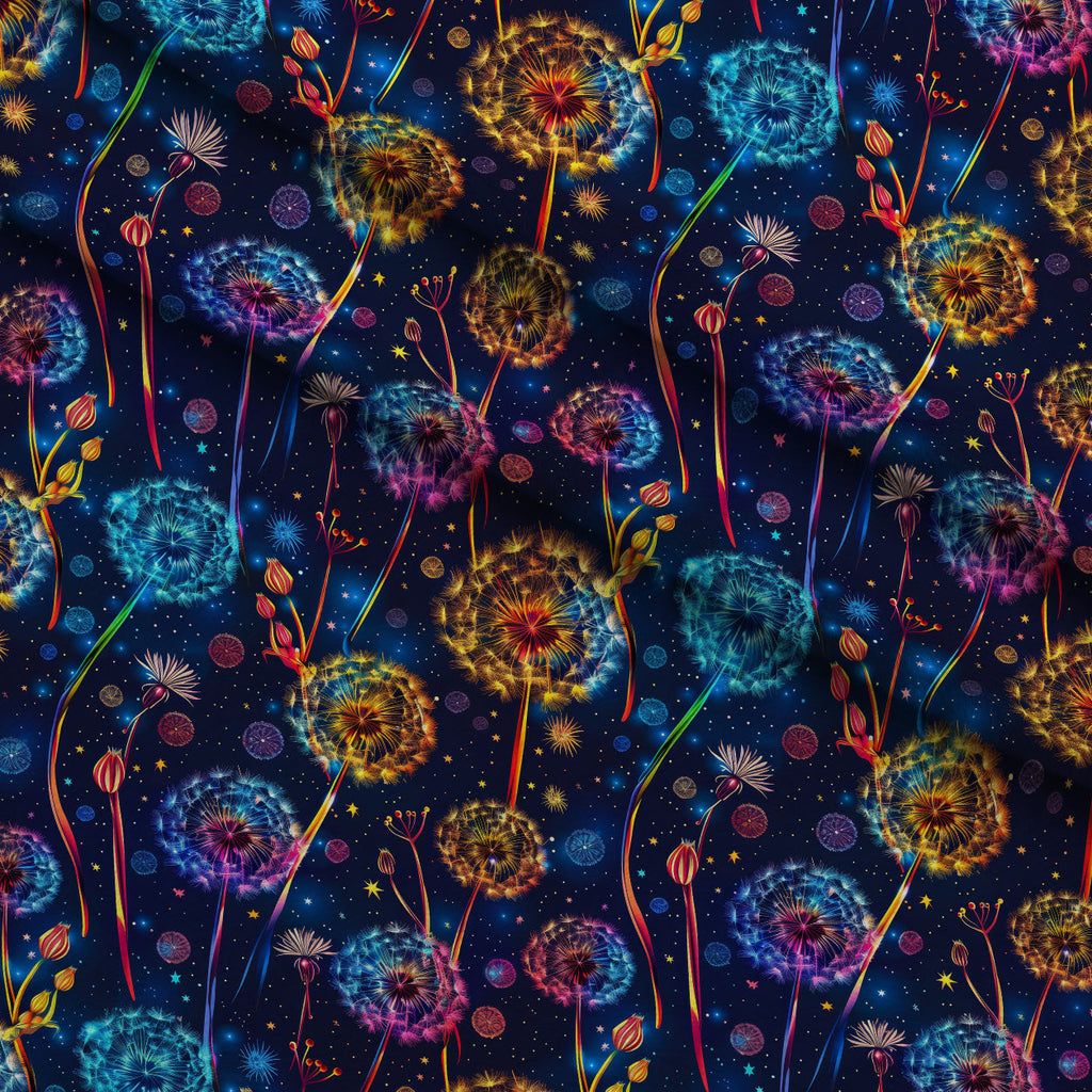 Starlit Wishes Pattern 4 Fleece Fabric — fleece fabric folded close-up preview (mv-fleece-v1:lying)