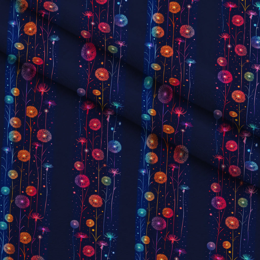 Starlit Wishes Pattern 6 Fleece Fabric — fleece fabric folded close-up preview (mv-fleece-v1:lying)