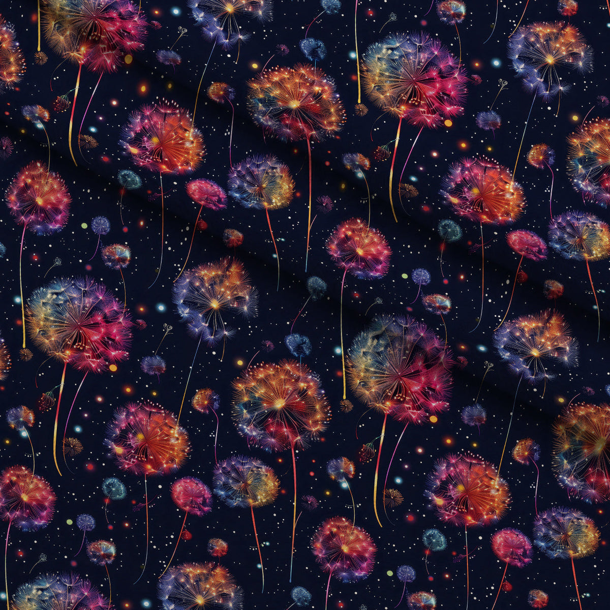 Starlit Wishes Pattern 8 Fleece Fabric — fleece fabric folded close-up preview (mv-fleece-v1:lying)