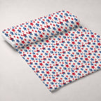 Stars and Stripes Pattern 1 Fleece Fabric — fleece fabric unrolled bolt preview (mv-fleece-v1:bolt)
