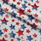 Stars and Stripes Pattern 1 Fleece Fabric — fleece fabric folded close-up preview (mv-fleece-v1:lying)